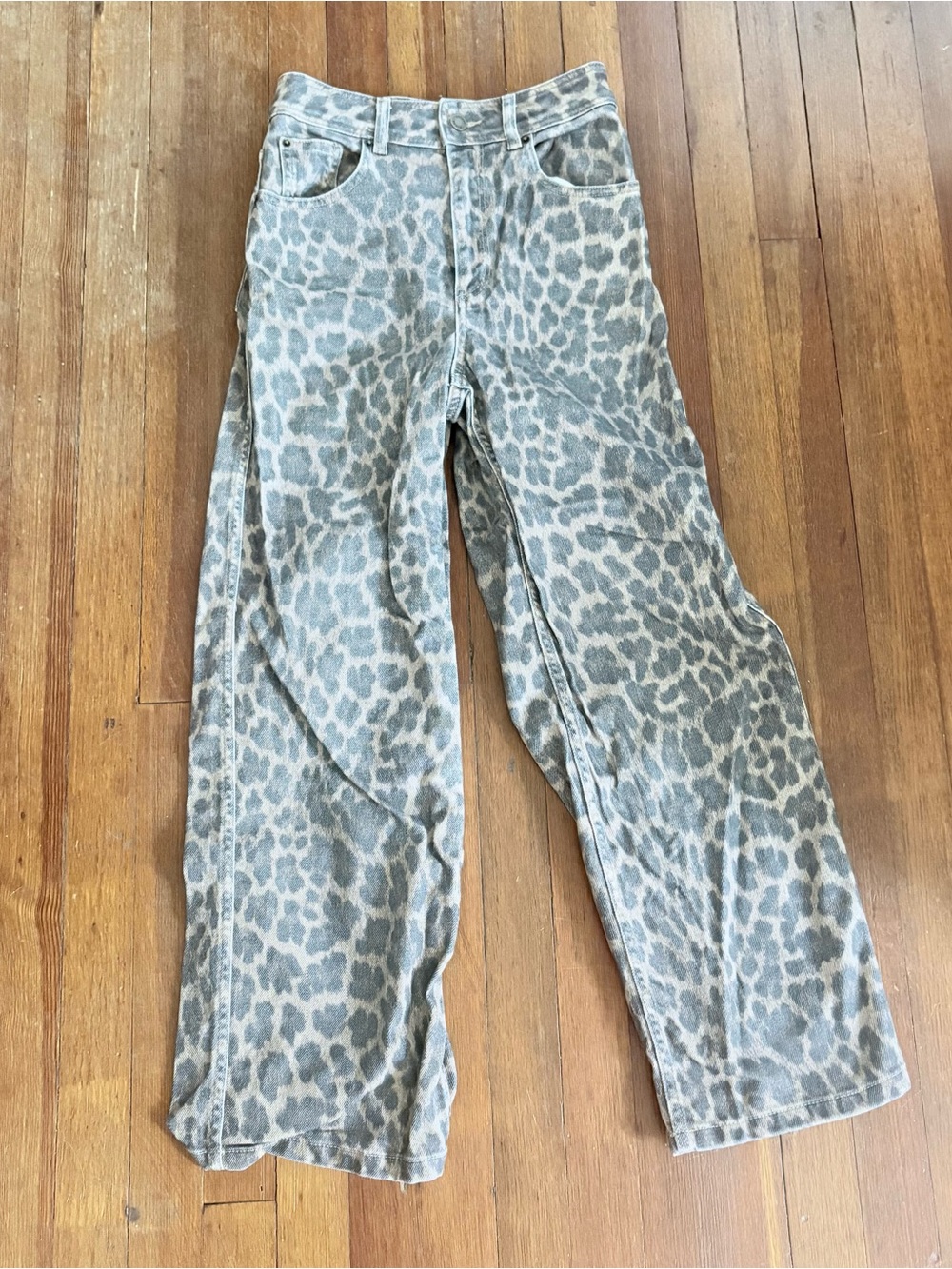 Sezane Le Crop Nevada Leopard Jeans - Size 34 (French) / size 2 US - Picture 8 of 8